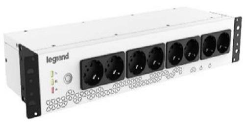 UPS Legrand Keor PDU monofazat, 800VA/480W, IN 1xIEC 10A OUT 8x Schuko, technologie off-line, conexiune USB HID, capacitate baterie 12V/9AH, 230V, dimensiuni 440x150x88mm, greutate 5kg