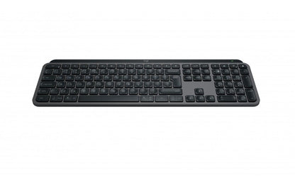 Tastatura Logitech MX Keys S, Iluminare, 2.4GHz&Bluetooth, USB-C, US INTL layout, graphite/negru
