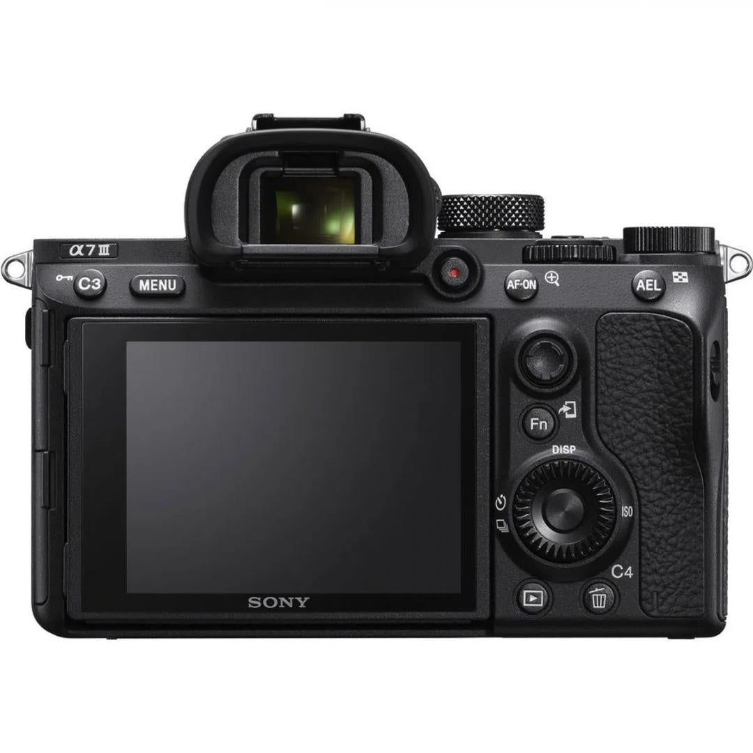 Kit SONY A7 Mark III Mirrorless 24MP, ISO 51200 (Extins: 204800), 1/8000s, 4K @30fps, SD/SDHC/SDXC, Rafala 10cps, WiFi/Bluetooth, Senzor Full Frame, Montura Sony FE, Obiectiv 28-70mm, F3.5