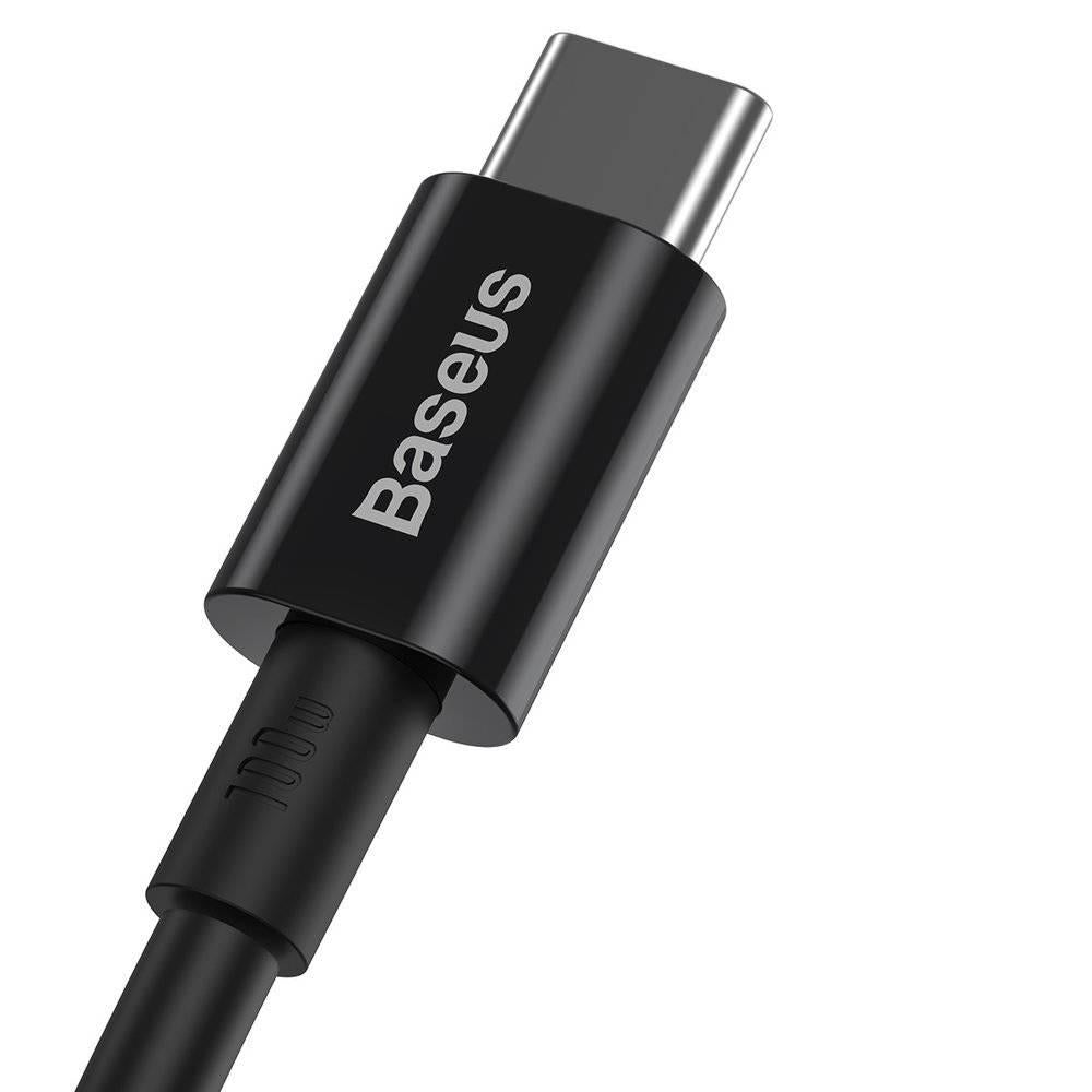 Cablu alimentare si date Baseus Superior, Fast Charging Data Cable pt. smartphone, USB Type-C la USB Type-C 100W, 1m, negru
