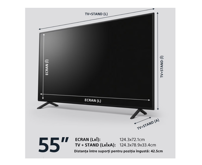 Televizor Sony BRAVIA LED 55X75WL, 139 cm, Smart Google TV, 4K Ultra HD, Clasa G