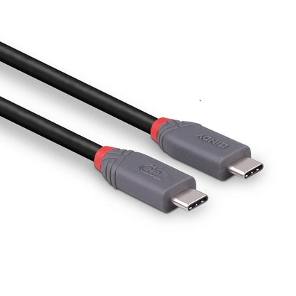 Cablu Lindy USB4 240W USB Type C, putere maxima  240W, 100W , lungime 2 metri, latime de banda supotata 40Gbps, gri