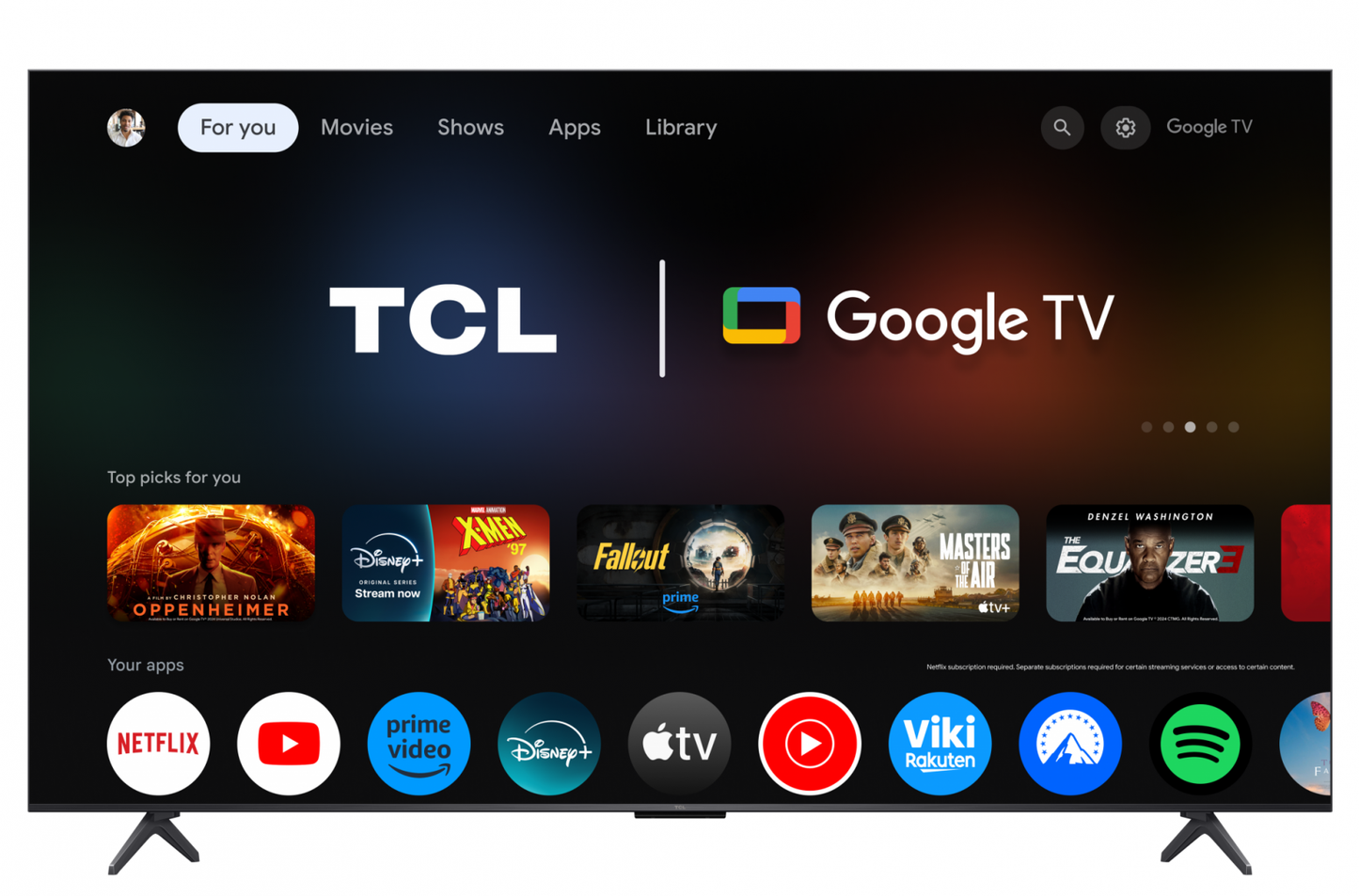 Televizor TCL Mini LED 55C61KS, 139 cm, Smart Google TV, 4K Ultra HD, (Model 2025)