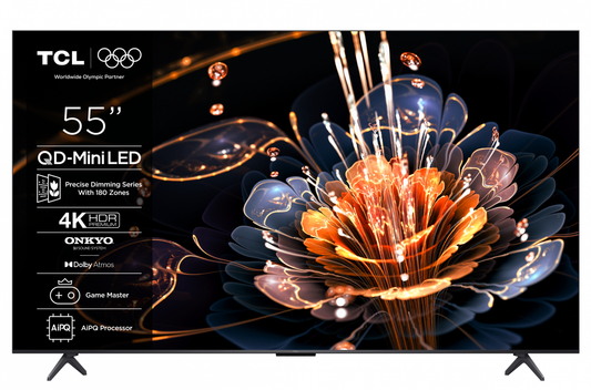 Televizor TCL Mini LED 55C61KS, 139 cm, Smart Google TV, 4K Ultra HD, (Model 2025)