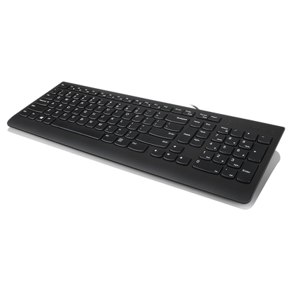Lenovo 300 USB Keyboard - US English, Tip: Standard, Interfata tastatura: USB, Tehnologie: cu fir, Tastatura iluminata: Nu, Culoare: Negru, Dimensiune: 424 x 146 x 20 mm, Greutate: 76g, Garantie: 1 an