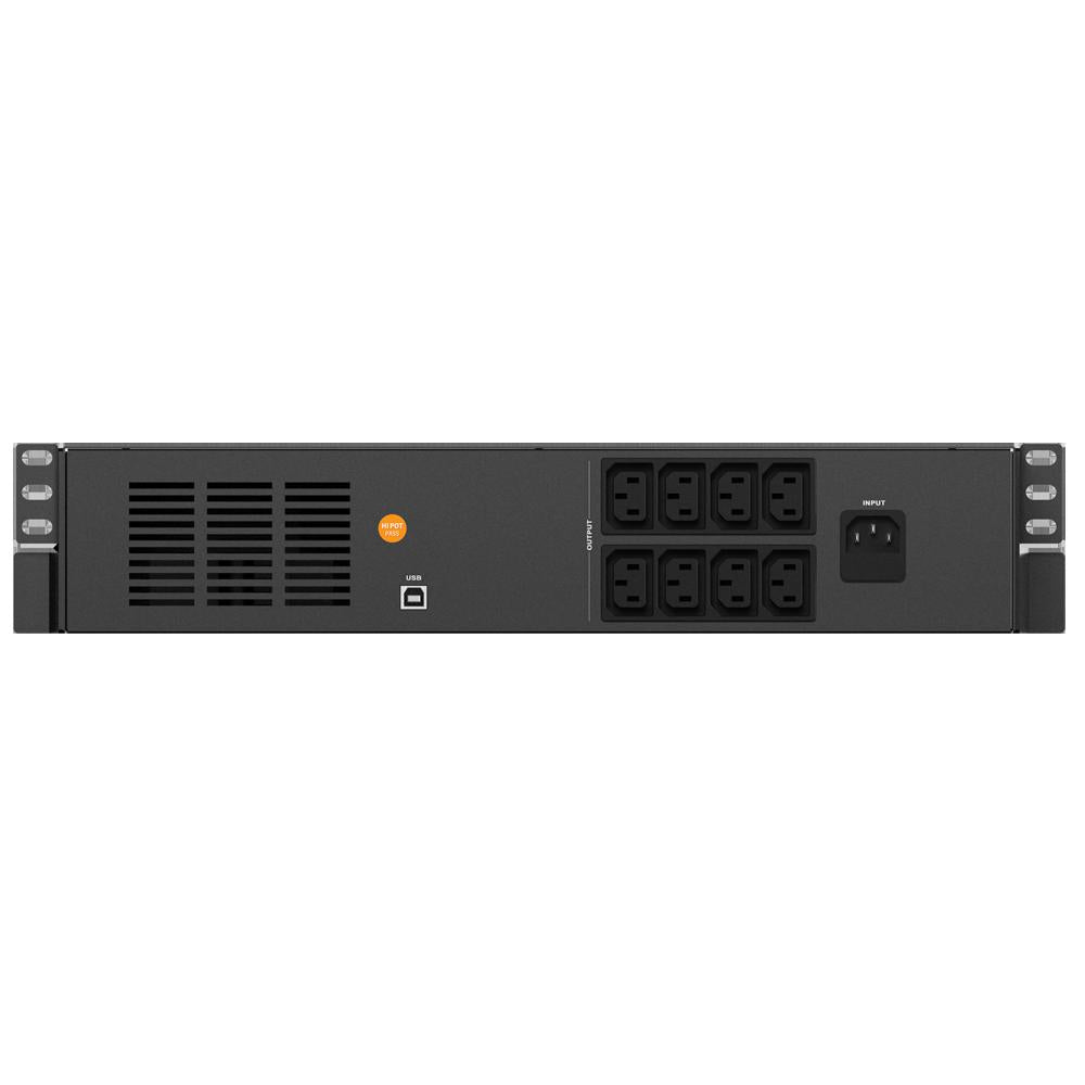 UPS nJoy Code 1000, 1000VA/600W, Frecventa: 50/60 Hz, Conectori: Intrare 1 x IEC-320 C14, Iesire 8 x IEC-320 C13, Port de comunicare: USB, Ecran LCD, AVR.