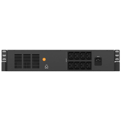 UPS nJoy Code 1000, 1000VA/600W, Frecventa: 50/60 Hz, Conectori: Intrare 1 x IEC-320 C14, Iesire 8 x IEC-320 C13, Port de comunicare: USB, Ecran LCD, AVR.
