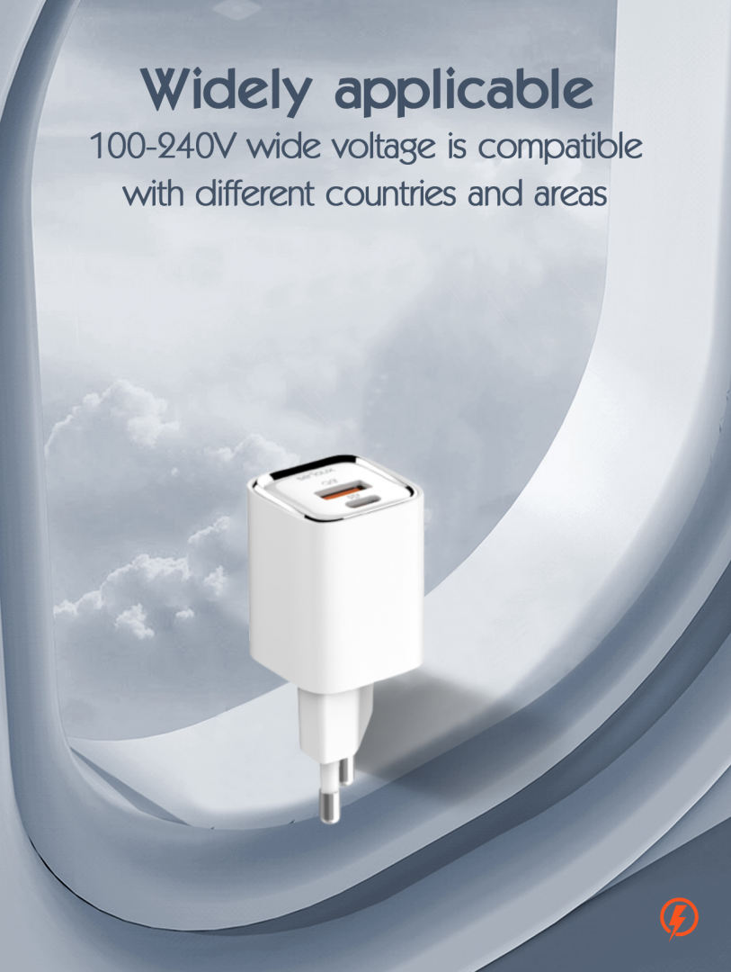 Incarcator retea Serioux 30W Quick Charge, Intrare AC100-240V~ 50/60Hz 0.7A Max, PD Ie?ire: 5V-3A, 9V-3A, 12V-2.5A, 15V 2A, 20V=1.5A (30W), QC Ie?ire: 5V-3A, 9V-2A, 12V=1.5A (18W), PD+QC=5V=3.6A, Total: 30W Max