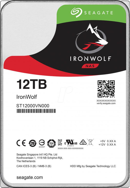 HDD Seagate IronWolf 12TB SATA-III 7200RPM 256MB