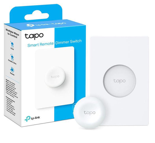 TP-LINK TAPO S200D intrerupator inteligent cu baza(NECESITA HUB TAPO), Standarde ?i Protocoale: 868Mhz / 922MHz, Cerin?e de sistem: iOS 10+, Android 5.0+, 86 × 86 × 23.7 mm, alimentare: Baterie CR2032.
