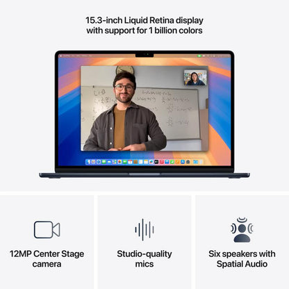 MacBook Air 15.3" Retina/Apple M4 (CPU 10- core, GPU 10- core, Neural Engine 16- core)/32GB/1TB - Midnight - INT KB (2025)