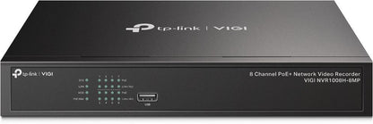 NVR PoE TP-Link VIGI 8 canale 1008H-8MP; 113W, 8 MP,1 SATA Interface, max 10TB, H.265+; ONVIF, etec?ie mi?care, linie, intruziune, persoane, vehicule etc.