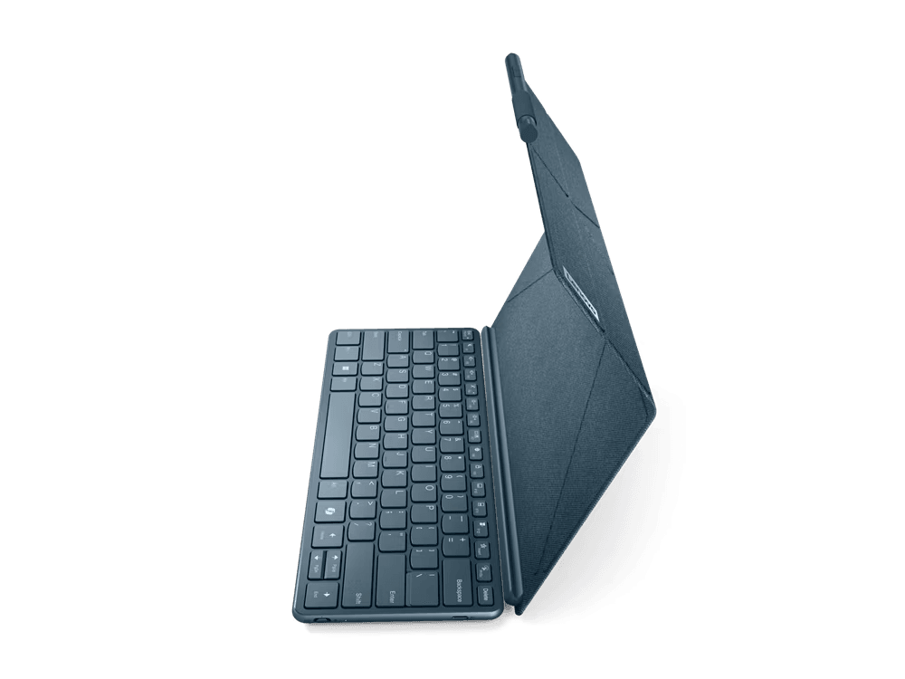 Laptop Lenovo Yoga Book 9 13IMU9 cu procesor Intel® Core™ Ultra 7 155U pana la 4.8GHz, 2 x 13.3", 2.8K, OLED, Touch, 32GB DDR5, 1TB SSD, Intel® Graphics, Windows 11 PRO, Tidal Teal, 3y on-site, Premium Care