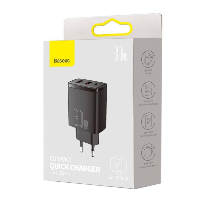 Incarcator Retea Baseus USB TypeCx2USB B