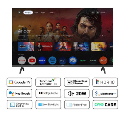 Televizor METZ LED 32MTE6000, 80 cm, Smart Google TV , HD, Clasa E (Brand German)