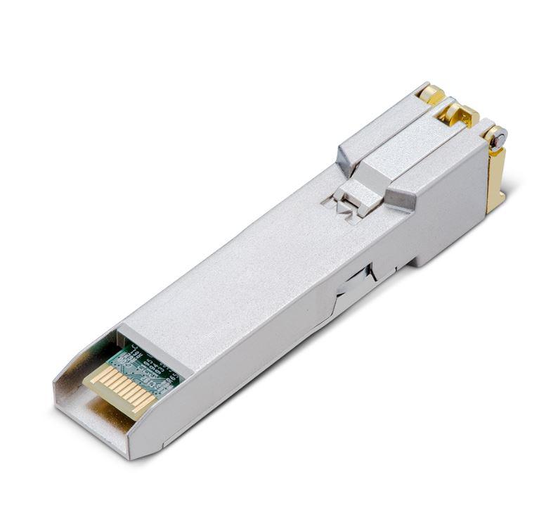 "10GBASE-T RJ45 SFP+ Module SPEC: 10Gbps RJ45 Copper Transceiver, Plug and Play with SFP+ Slot, Support DDM (Temperature and Voltage), Up to 30 m Distance (Cat6a or above)"