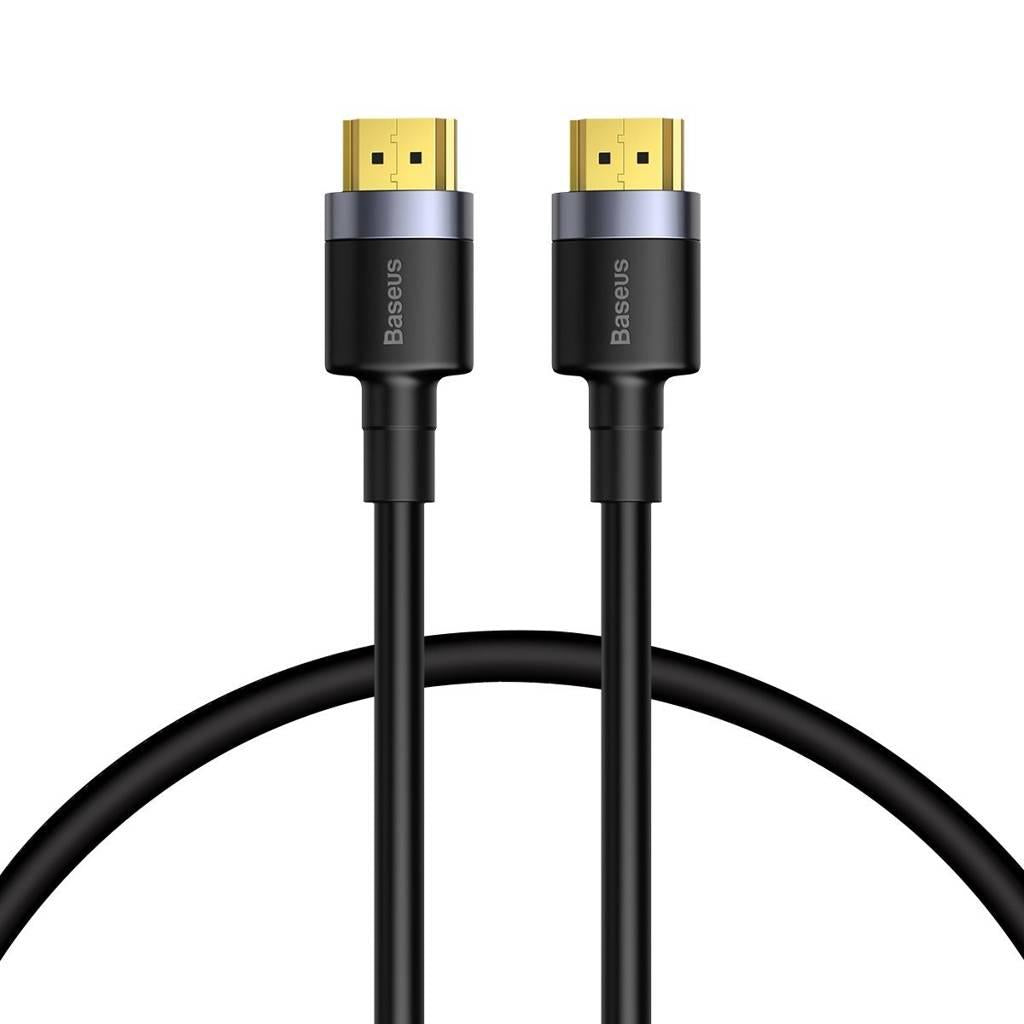 CABLU video Baseus Cafule, HDMI (T) la HDMI (T), rezolutie maxima 4K UHD (3840 x 2160) la 60 Hz, conectori auriti, 1m, negru