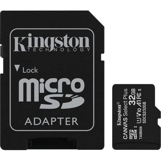 Card de Memorie MicroSDHC Kingston Select Plus, 32GB, Adaptor SD, Class 10