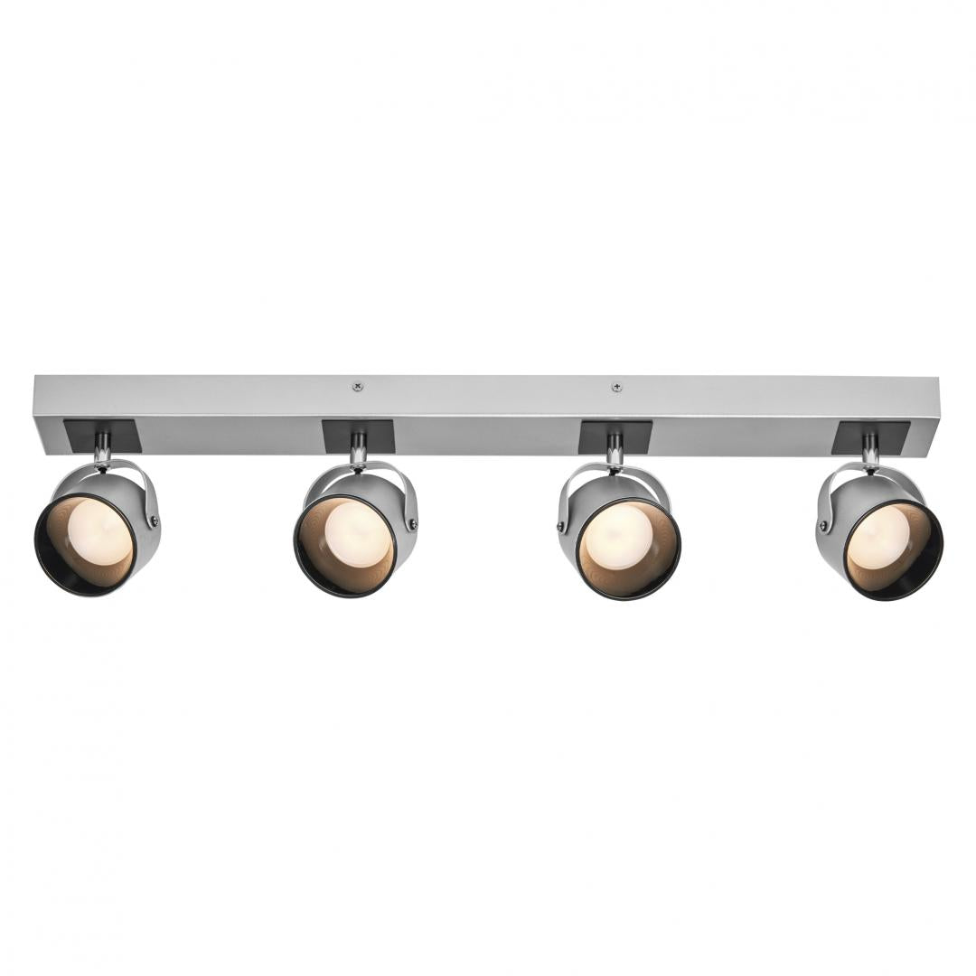 Spot LED cvadruplu ajustabil Ledvance DECOR JUPITER, 22W, 2000 lm, lumina calda (3000K), IP20, 700mm, Argintiu, clasa energetica F