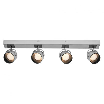 Spot LED cvadruplu ajustabil Ledvance DECOR JUPITER, 22W, 2000 lm, lumina calda (3000K), IP20, 700mm, Argintiu, clasa energetica F