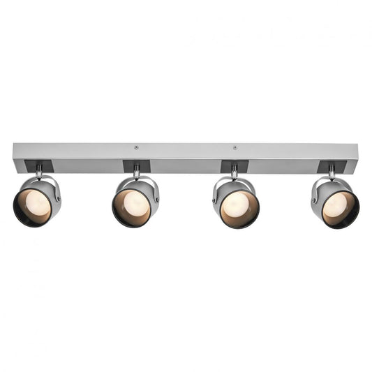 Spot LED cvadruplu ajustabil Ledvance DECOR JUPITER, 22W, 2000 lm, lumina calda (3000K), IP20, 700mm, Argintiu, clasa energetica F