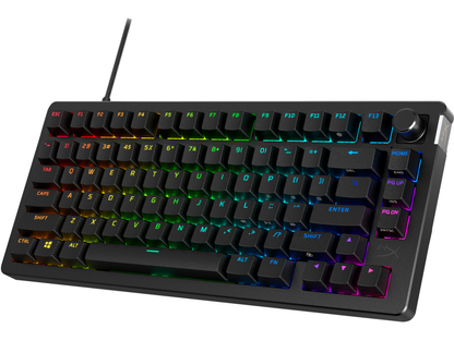 Tastatura gaming mecanica HyperX Alloy Rise, iluminare RGB (16,777,216 culori), Hyperx linear switch, 100% anti-ghosting, layout US, negru