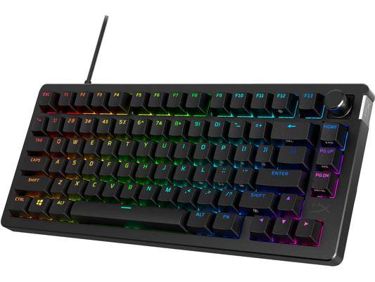 Tastatura gaming mecanica HyperX Alloy Rise, iluminare RGB (16,777,216 culori), Hyperx linear switch, 100% anti-ghosting, layout US, negru