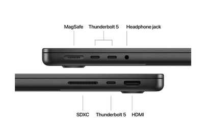 MacBook Pro 14.2"/Apple M4 Pro (CPU 14-core, GPU 20-core, Neural Engine 16-core)/24GB/1TB - Space Black - INT KB