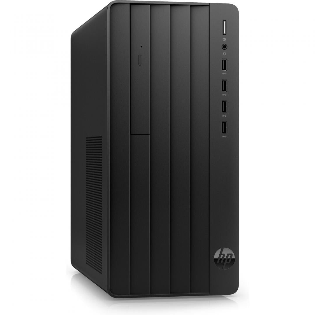 Desktop HP 290 G9 Tower cu procesor Intel Core i3-13100 Quad Core, video integrat Intel UHD Graphics, RAM 16GB DDR4, SSD 512GB, HP Black 125 Wired Keyboard, HP Black 125 Wired Mouse, Windows 11 PRO Educational 64bit, 1yw