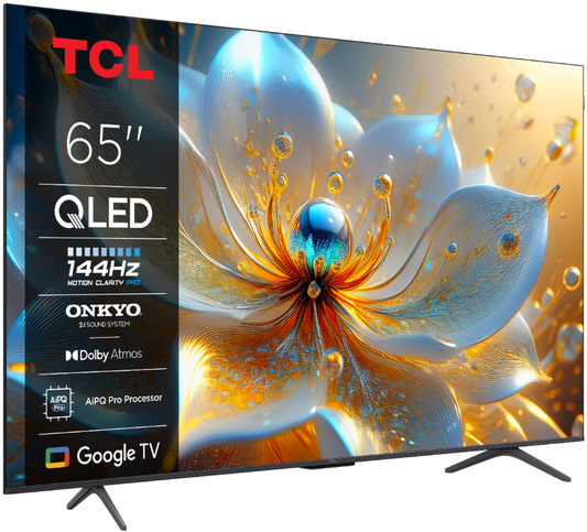Televizor TCL QLED 65T8C, 164 cm, Smart Google TV, 4K Ultra HD, (Model 2025)