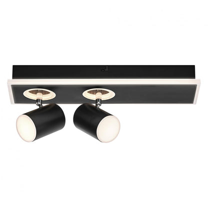 Spot LED dublu ajustabil Ledvance DECOR MARS, 29W, 3100 lm, lumina calda (3000K), IP20, 408mm, Negru, clasa energetica F