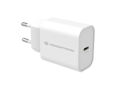 CONCEPTRONIC ALTHEA07W 1-Port 20W USB-C PD Charger, 40.2 x 43.5 x 26 mm