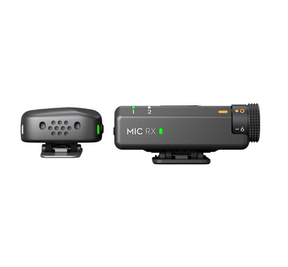 Kit DJI MIC Mini, 1x microfon, 1x receptor, 1x incarcator, Wireless, Omnidirectional,  Raza Actiune 400m, Noise Canceling