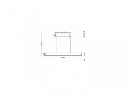 Pendul LED RGB Philips Hue Ensis, Bluetooth, 79W (175W), 5500 lm ,luminaalba si color (2200-6500K), IP20, 129.8cm, Alb