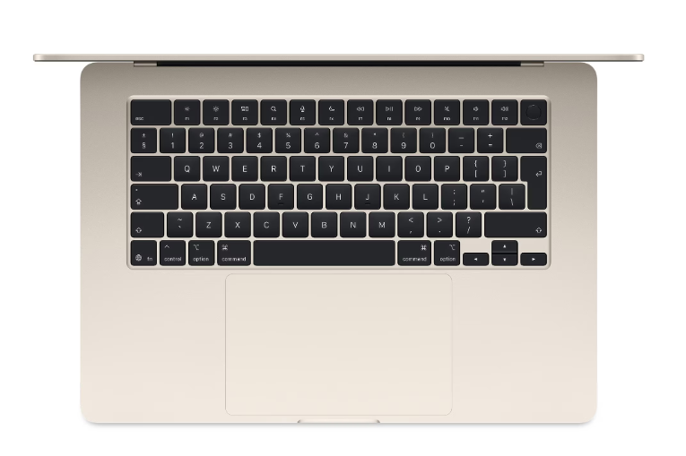 MacBook Air 15.3" Retina/Apple M4 (CPU 10- core, GPU 10- core, Neural Engine 16- core)/24GB/512GB - starlight - INT KB (2025)