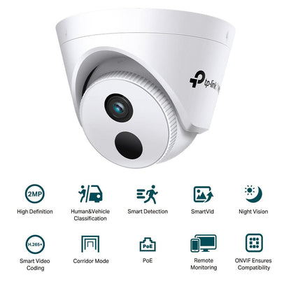 Camera IP Turret TP-Link C420I(4mm), 2MP, Lentila 4mm, IR 30ml, rezolutie video 1920 × 1080, +/H.265/H.264+/H.264,