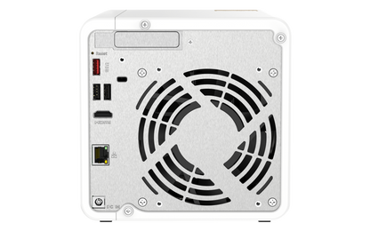 NAS QNAP 462 4-Bay, CPU Intel Celeron N5105/N5095 4-core/4-thread Processor, RAM 4 GB DDR4 (onboard, not expandable), HDD 2.5" & 3.5" SATA 6Gb/s, 3Gb/s (neincluse), LAN: 1 x 2.5GbE, USB3.2 Gen2: 2 USB2.0: 2, tower, 90W adaptor alimentare, garantie 2 ani