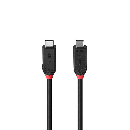 Cablu Lindy 2m USB4 240W Type C, 40 Gbps, Black Line