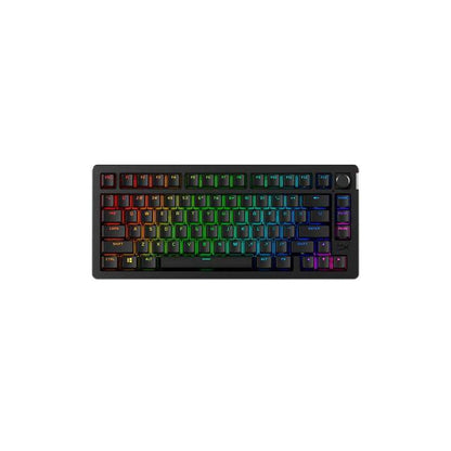 Tastatura gaming wireless mecanica HyperX Alloy Rise 75, switch-uri HX Red – Linear, Dual mode 2,4GHz si Bluetooth, Hot-Swappable, format 75%, pana la 80 de ore autonomie cu backlighting, PC/console