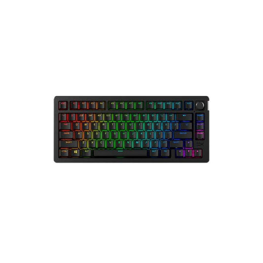 Tastatura gaming wireless mecanica HyperX Alloy Rise 75, switch-uri HX Red – Linear, Dual mode 2,4GHz si Bluetooth, Hot-Swappable, format 75%, pana la 80 de ore autonomie cu backlighting, PC/console