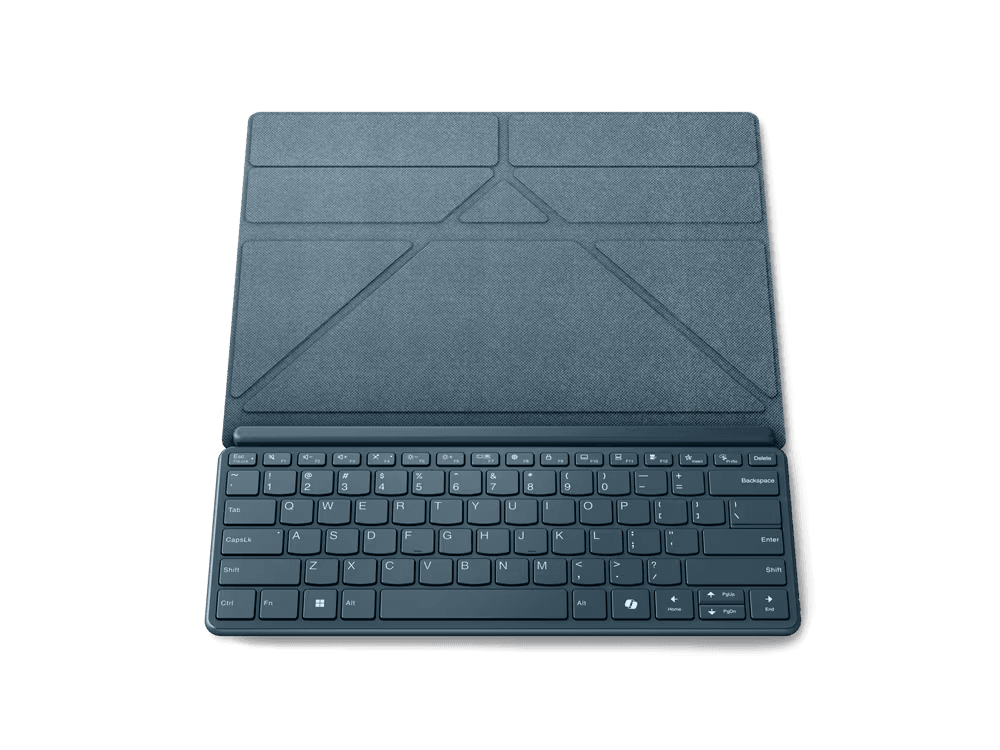 Laptop Lenovo Yoga Book 9 13IMU9 cu procesor Intel® Core™ Ultra 7 155U pana la 4.8GHz, 2 x 13.3", 2.8K, OLED, Touch, 32GB DDR5, 1TB SSD, Intel® Graphics, Windows 11 PRO, Tidal Teal, 3y on-site, Premium Care