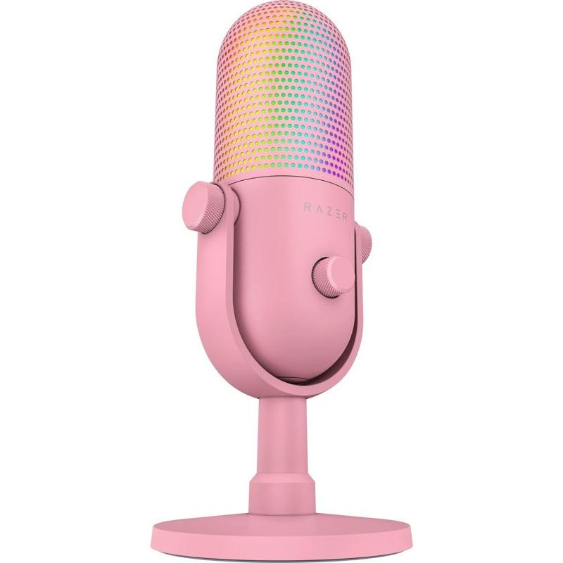 Microfon Razer Seiren V3 Mini Chroma RGB USB, frecventa raspuns 20 Hz - 20000 Hz, sensibilitate 110 dB (THD > 1% at 1 kHz), negru