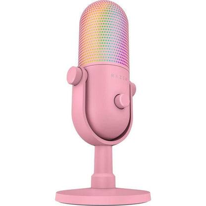 Microfon Razer Seiren V3 Mini Chroma RGB USB, frecventa raspuns 20 Hz - 20000 Hz, sensibilitate 110 dB (THD > 1% at 1 kHz), negru