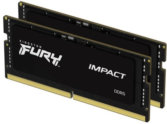 Memorie RAM notebook Kingston  64GB, DDR5, 5600MHz, CL40, 1.1v, Dual Channel Kit, FURY Impact,