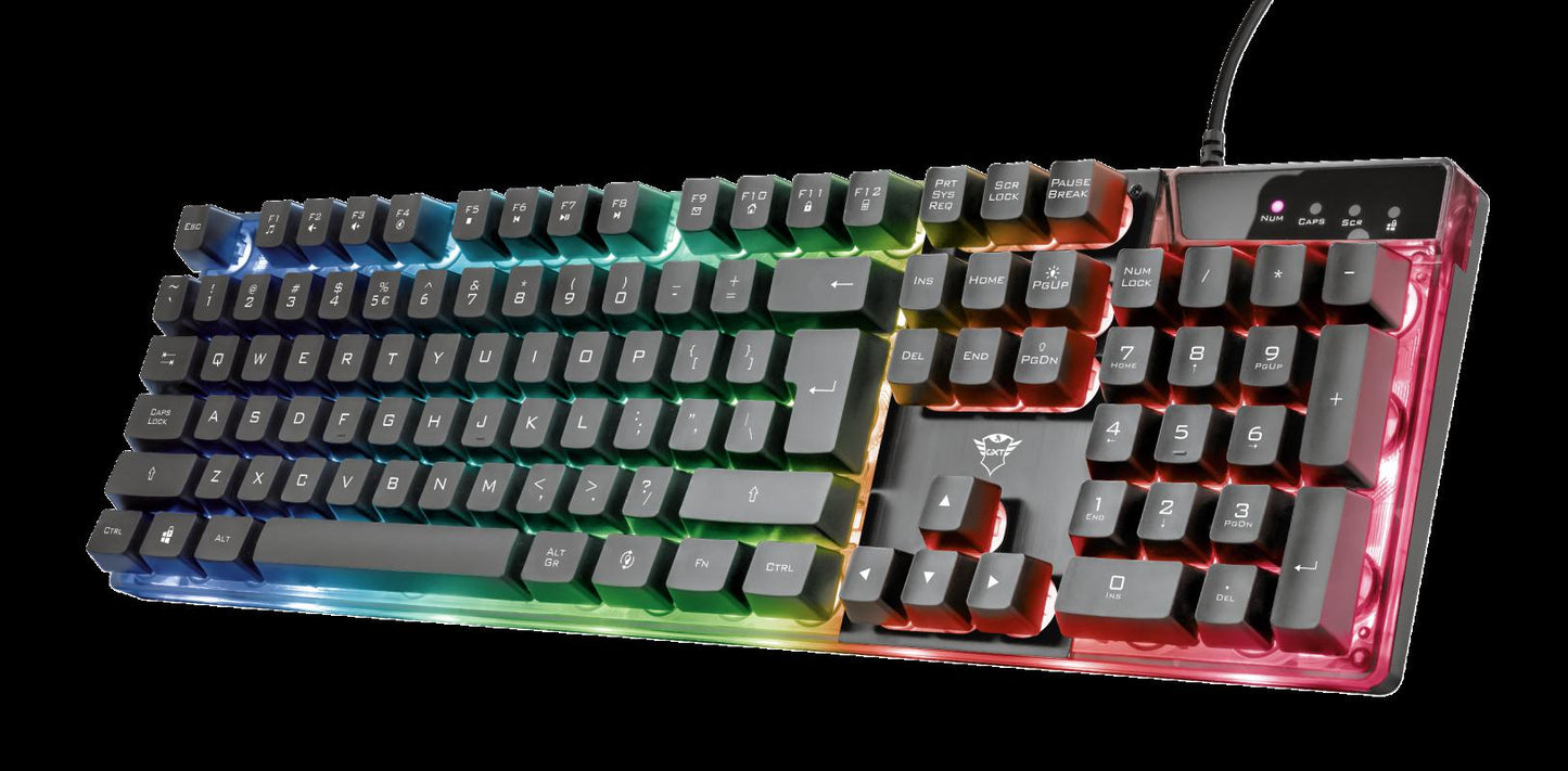Tastatura Trust GXT 835 Azor, gaming, neagra