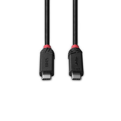 Cablu Lindy 2m USB4 240W Type C, 40 Gbps, Black Line