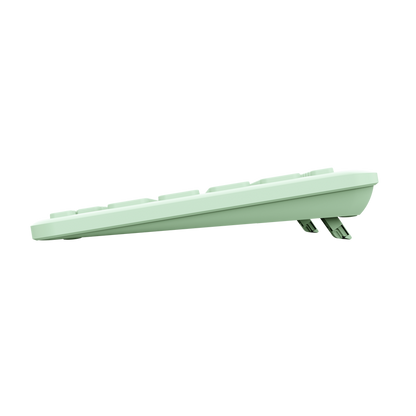 Tastatura Trust Lyra Wireless, conexiune USB-A, USB-C 1.1, raza de acoperire wireless 10m, 1x AAA baterie, compatibila cu laptop, pc, Bluetooth devices, tableta, alba