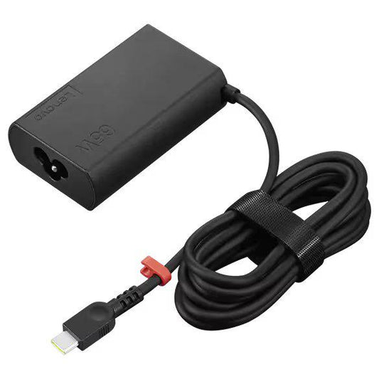 Lenovo 65W Slim GaN AC Adapter (USB Type-C)-EU1/Arabia/Indonesia/ROK; Culoare: Black; Greutate: 0,2kg; Garantie: 1 an; Port de incarcare: USB tip C; Lungime cablului USB tip C: 1000±50 mm