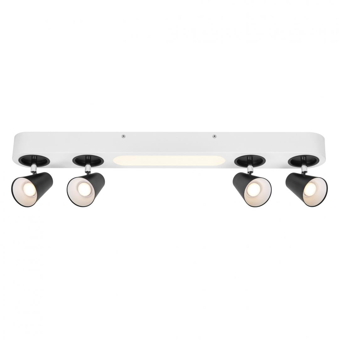 Spot LED cvadruplu ajustabil Ledvance DECOR NEPTUNE, 27W, 2570 lm, lumina calda (3000K), IP20, 708mm, Alb, clasa energetica F
