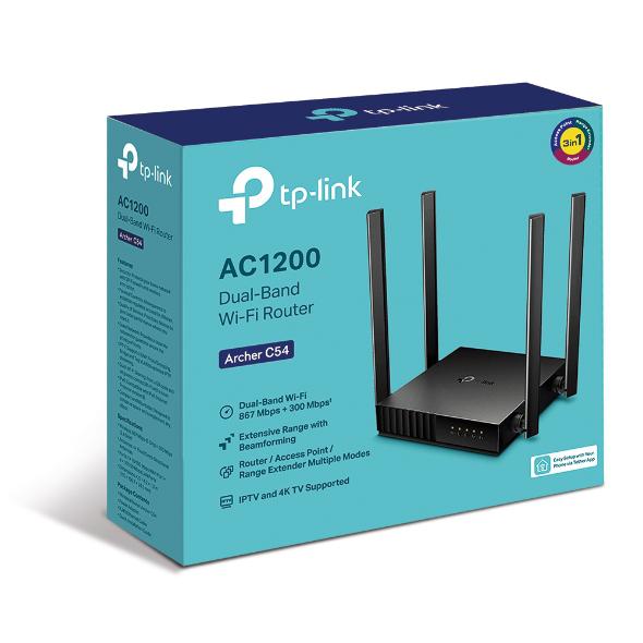 Router wireless TP-LINK Archer C54, AC1200, WiFI 5, Dual-Band